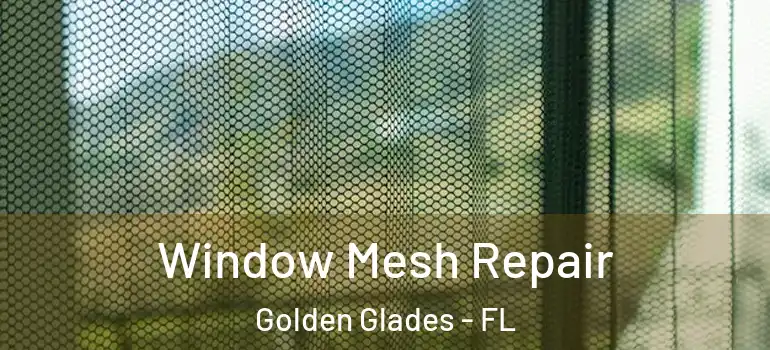  Window Mesh Repair Golden Glades - FL